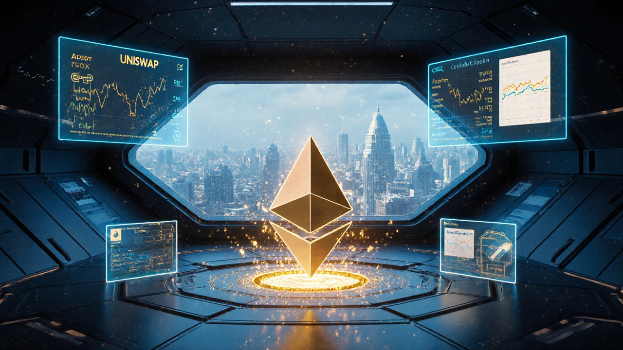 Децентрализованные приложения работают без людей, управляемые смарт-контрактами и оракулами.