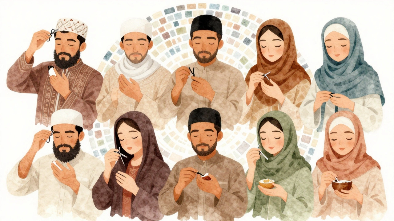 Разные мусульмане из разных стран удаляют волосы разными способами: воском, ножницами и натуральной пастой.