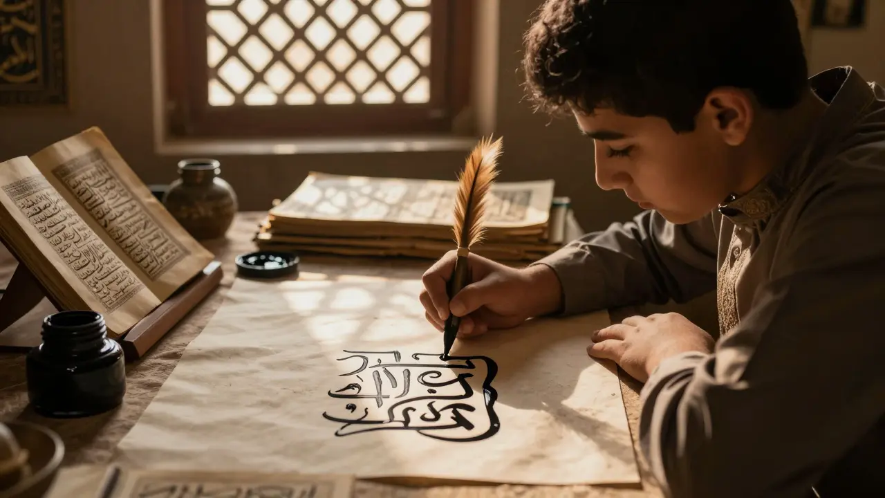 Как арабская каллиграфия влияет на мозг: наука о письме и внимании