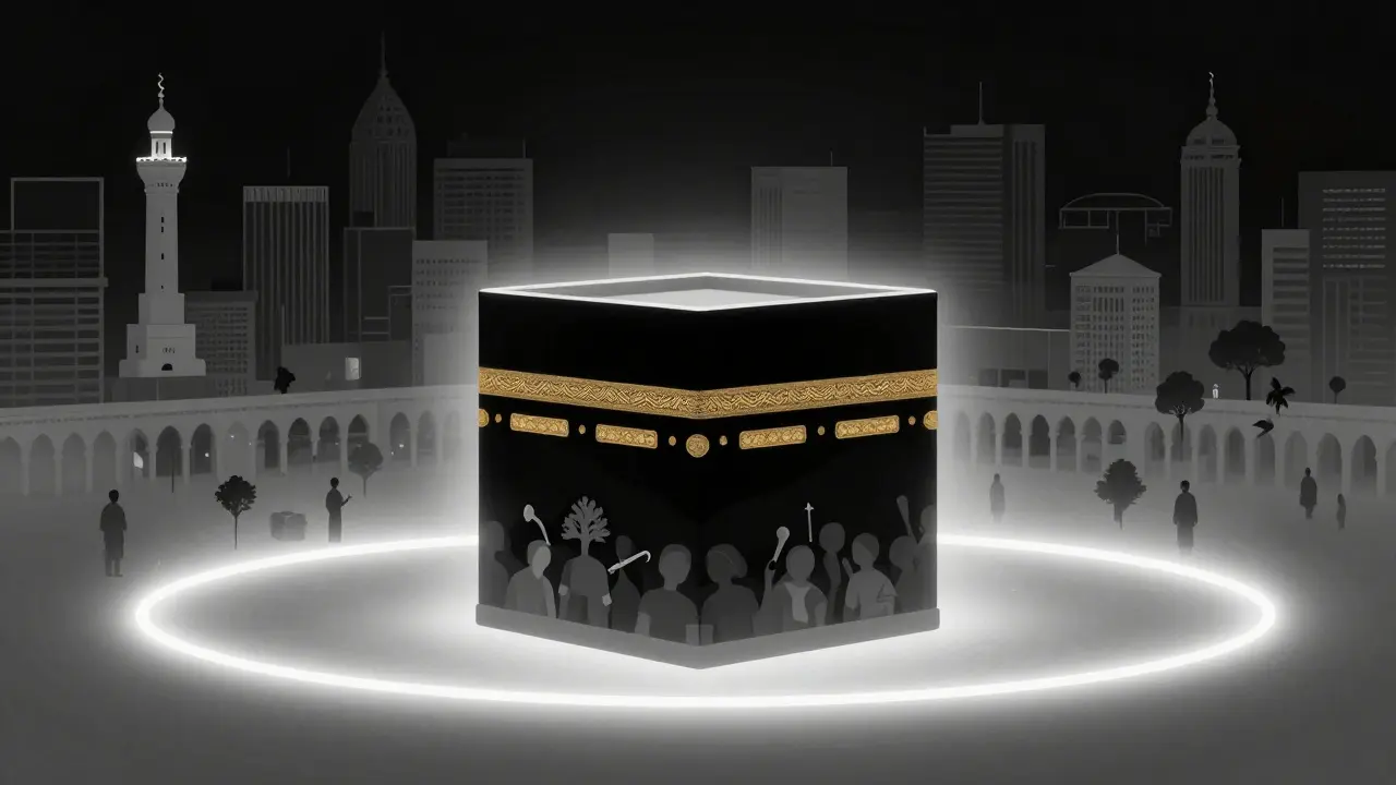 Священная граница Харама, внутри которой мир и чистота, а снаружи — хаос и суета.