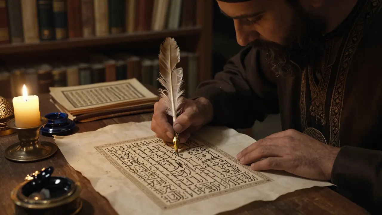 Какой религии относится арабская каллиграфия?