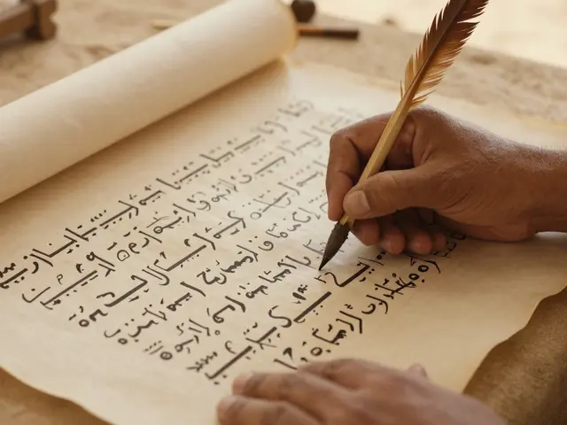 Почему арабский язык написан справа налево?